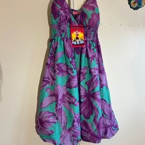 She's Cool Purple and Teal Dress